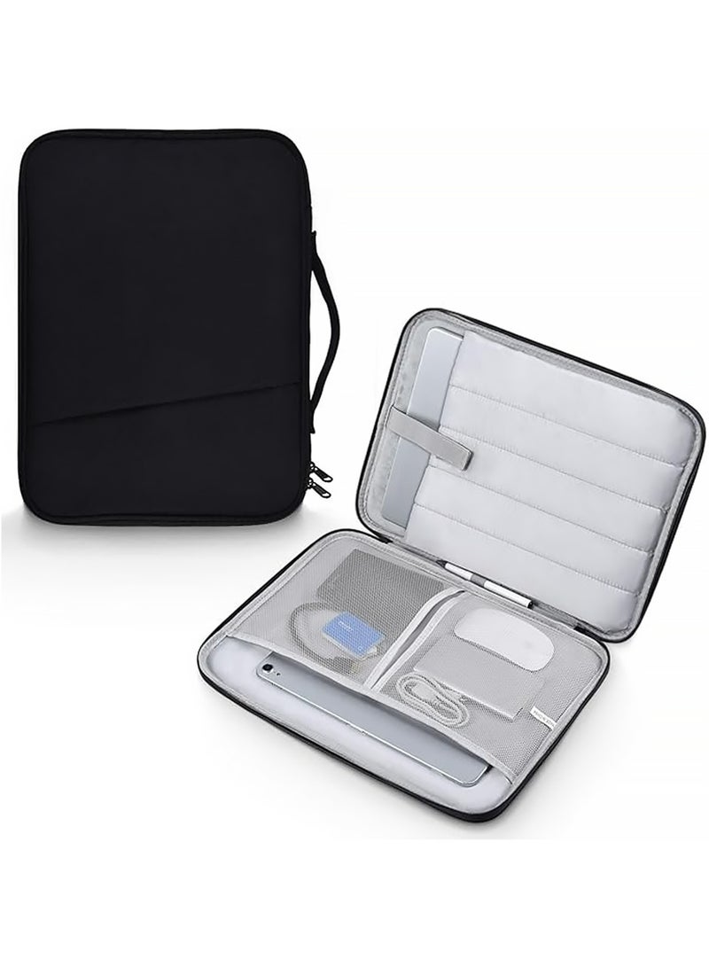 X-level 13 Inch Tablet Sleeve Case,13 Inch Laptop Carrying Sleeve for 2025 Apple MacBook Air 13 Inch Laptop with M4 chip A3240, MacBook Air 13.6" M3 A3113 2024 / M2 A2681 2022 Protective Bag Case with Handle Pocket - Black ﻿ - Image 1