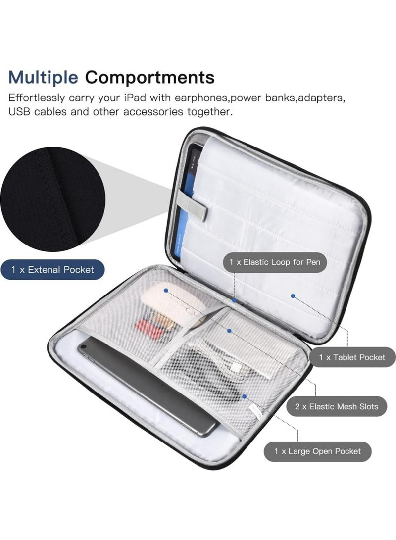 X-level 13 Inch Tablet Sleeve Case,13 Inch Laptop Carrying Sleeve for 2025 Apple MacBook Air 13 Inch Laptop with M4 chip A3240, MacBook Air 13.6" M3 A3113 2024 / M2 A2681 2022 Protective Bag Case with Handle Pocket - Black ﻿ - Image 4