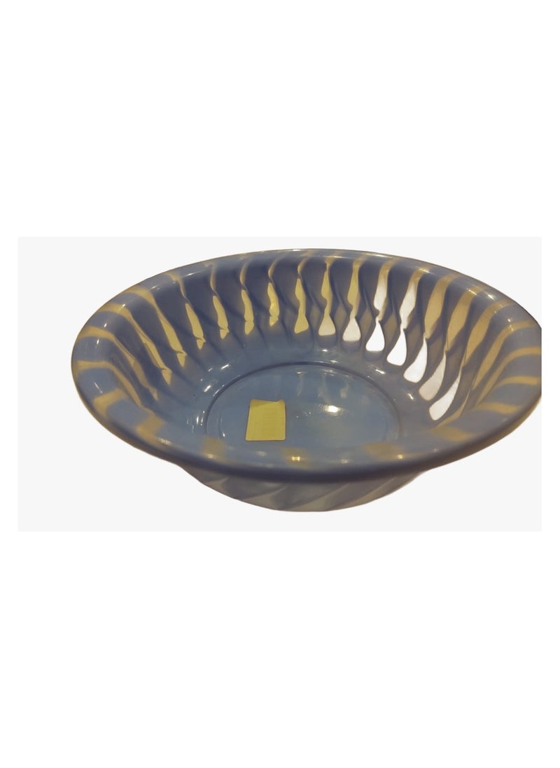 Khorshed Plast Plastic cocktail plate, 24 cm, Khorshid, blue 001288 