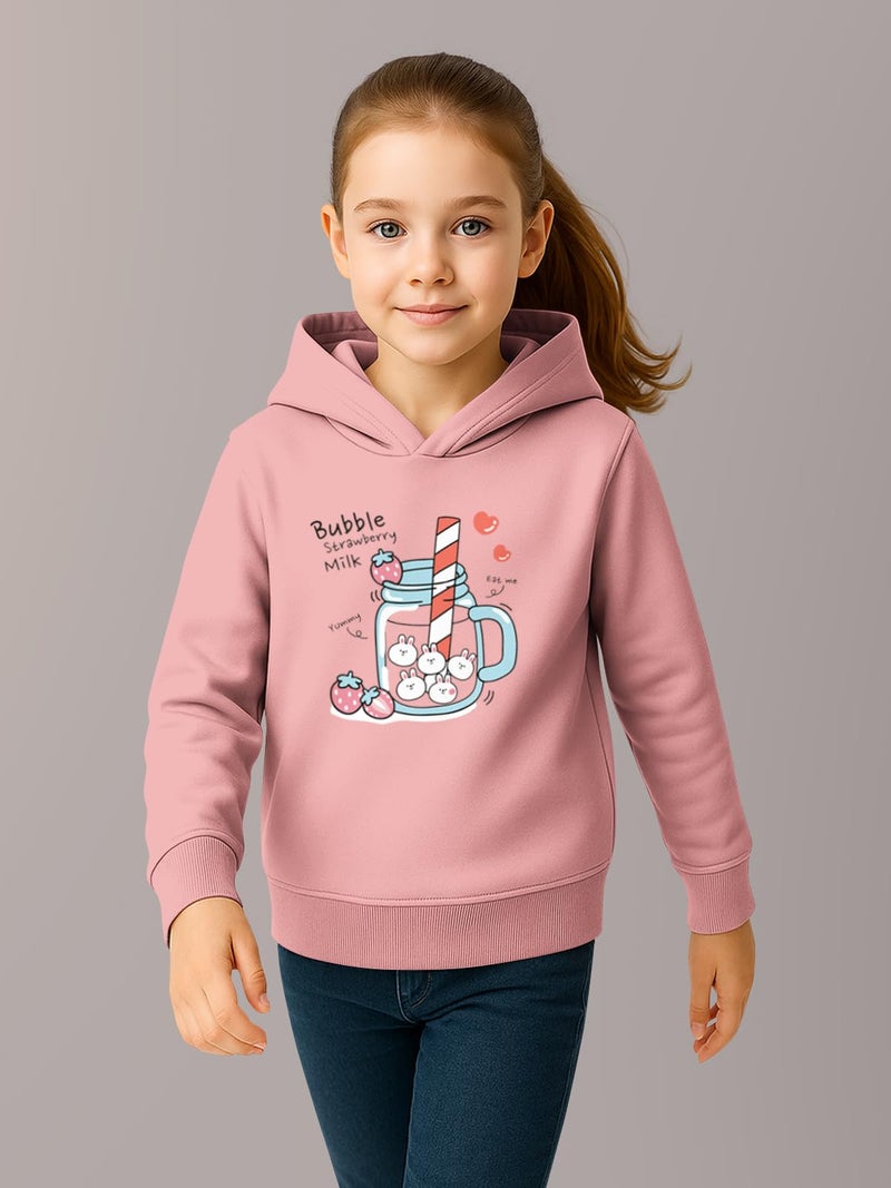 HELLCAT Trendy Cotton Blend Hoodie Sweatshirt for Girls - Pack of 2_Dark Grey, Pink_7-8Years - Image 3