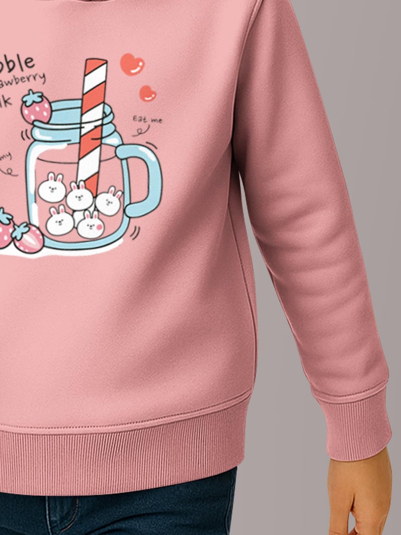 HELLCAT Trendy Cotton Blend Hoodie Sweatshirt for Girls - Pack of 2_Dark Grey, Pink_7-8Years - Image 5