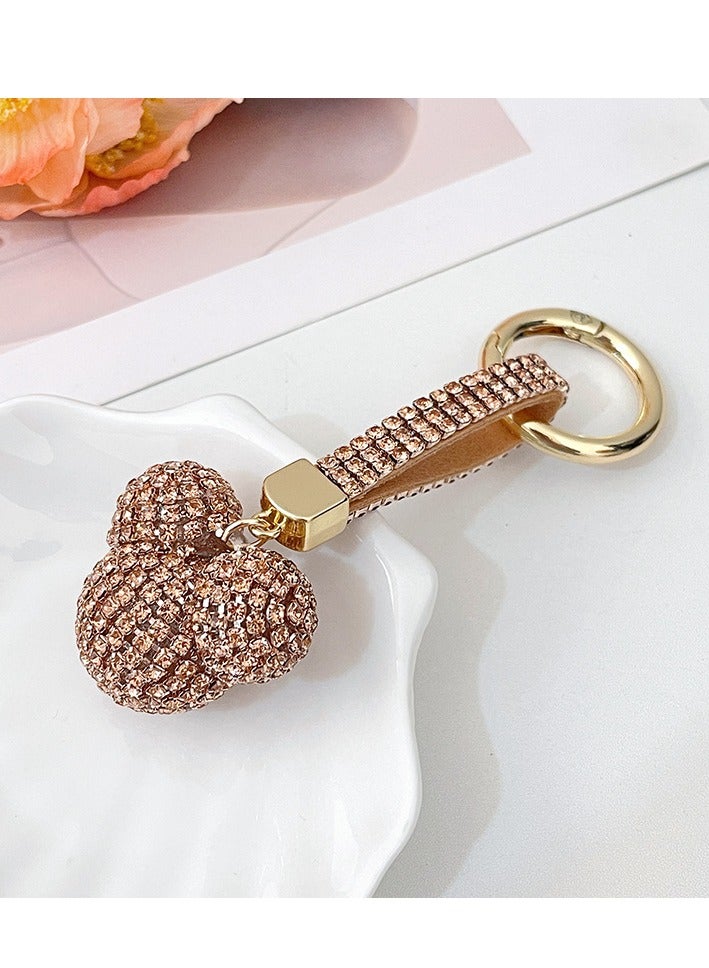 Full Crystals Anime Keychain Wommen Bag Key Ring Collection Souvenirs Gifts  - Image 1