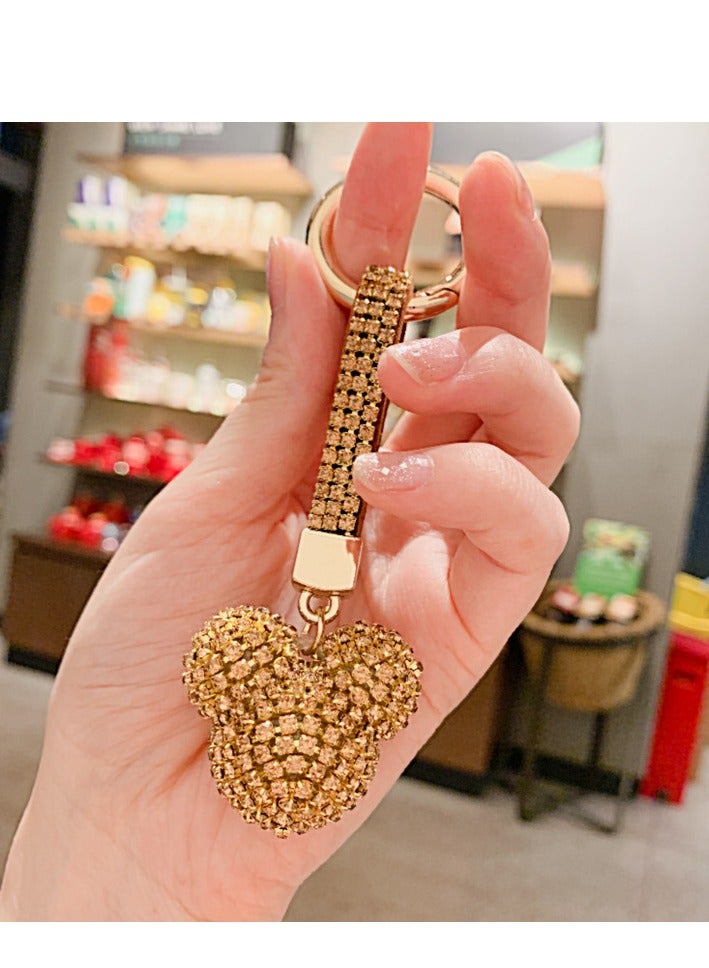 Full Crystals Anime Keychain Wommen Bag Key Ring Collection Souvenirs Gifts  - Image 2