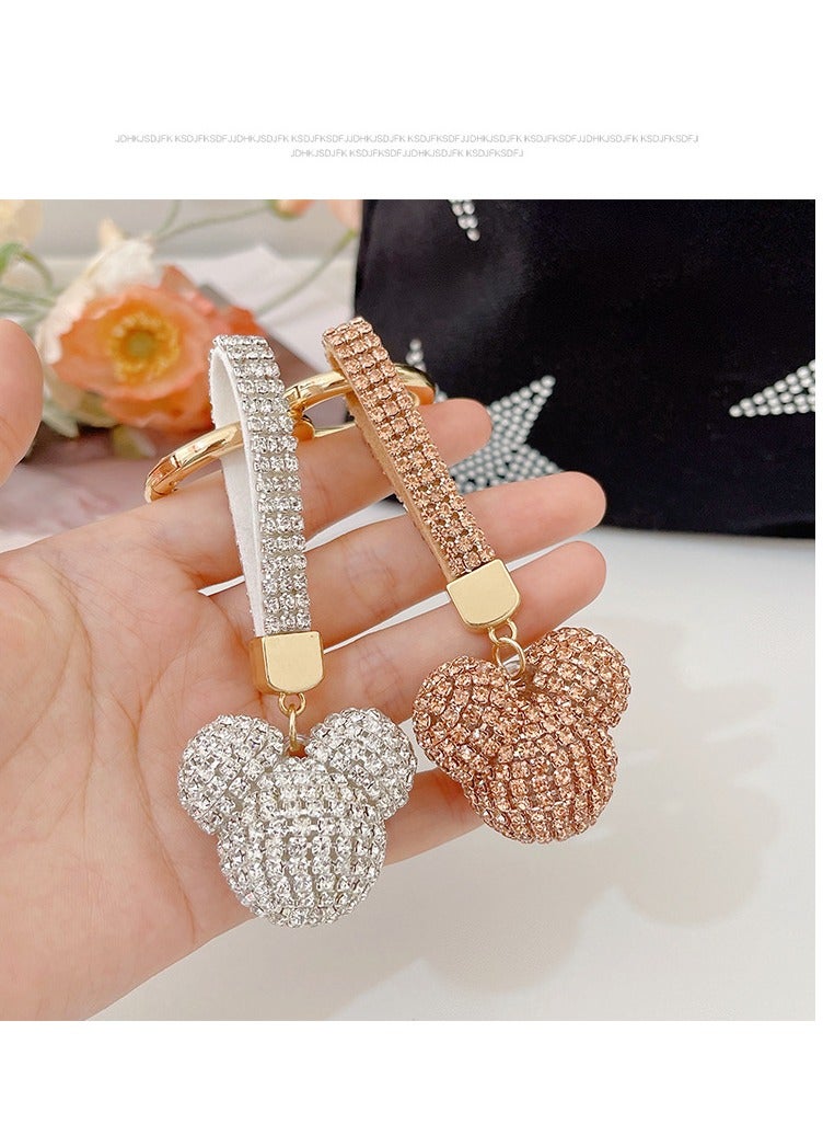 Full Crystals Anime Keychain Wommen Bag Key Ring Collection Souvenirs Gifts  - Image 3