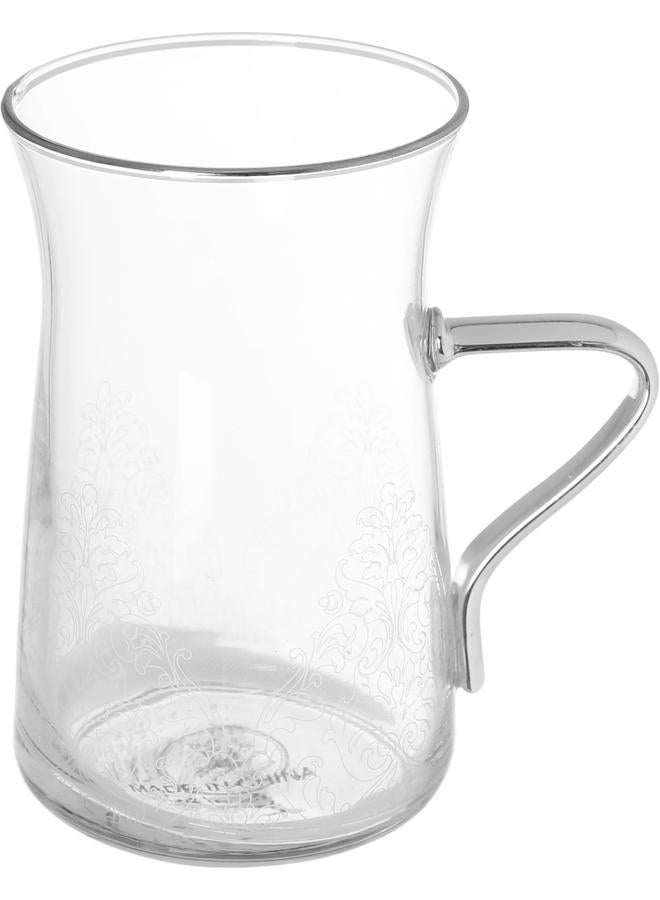 السيف  طقم بيالات بورسلين 12 قطعة شفاف رمادي - Image 3