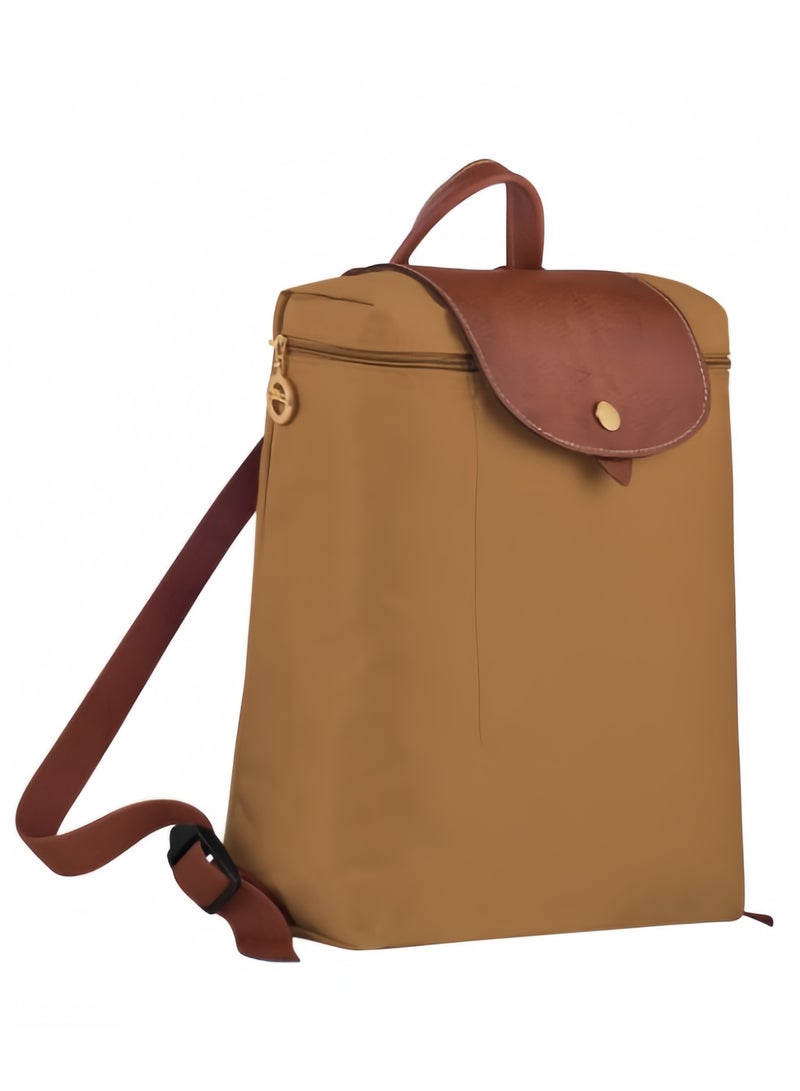 لونج شامب حقيبة الظهر الكلاسيكية Le Pliage باللون الأصفر الصحراوي - Image 2