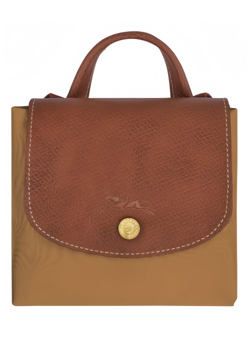 لونج شامب حقيبة الظهر الكلاسيكية Le Pliage باللون الأصفر الصحراوي - Image 5