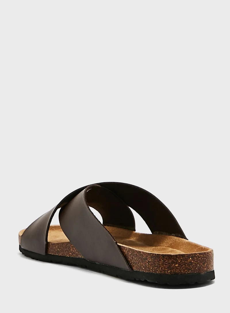 BRAVE SOUL Dawson Cross Strap Sandals