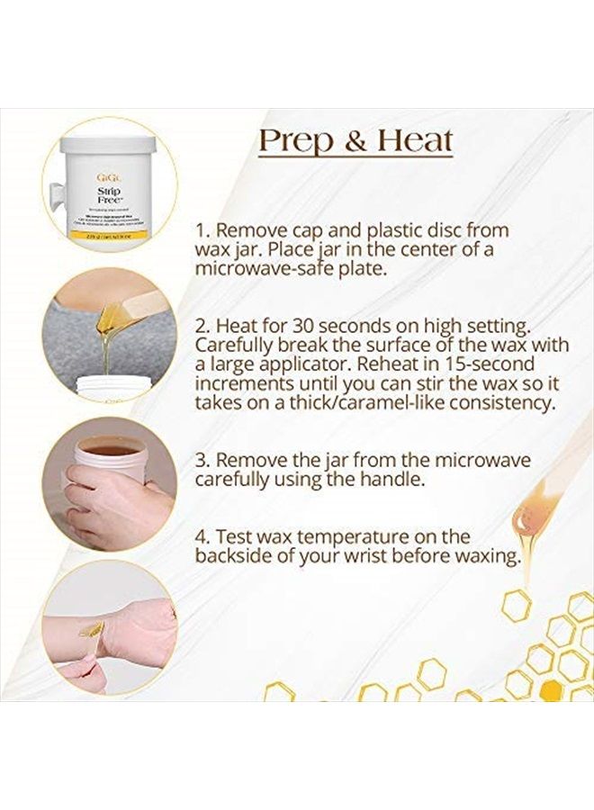 GiGi شمع إزالة الشعر بالميكروويف بدون شرائط، 8 أونصات - Image 4