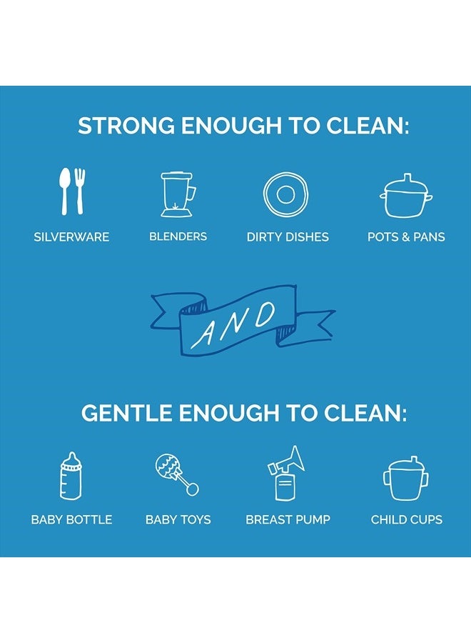 Seventh Generation Dishwasher Detergent Gel for Sparkling Dishes Free & Clear Fragrance Free 42 oz, Pack of 6  - Image 4