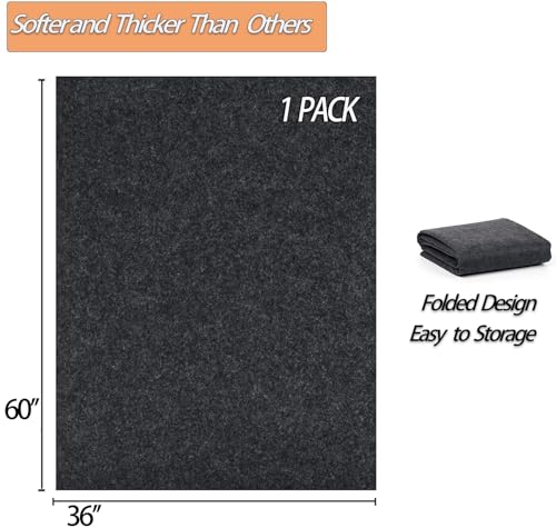 Ahpuhtan 36 x 60 Inch Oil Spill Mat for Garage, Garage Floor Oil Change Mat for Driveway Under Car, Oil Pads Drip Leak Mat with Weather Backing, Reusable, Washable, Non Slip, Protects Floor - Image 2