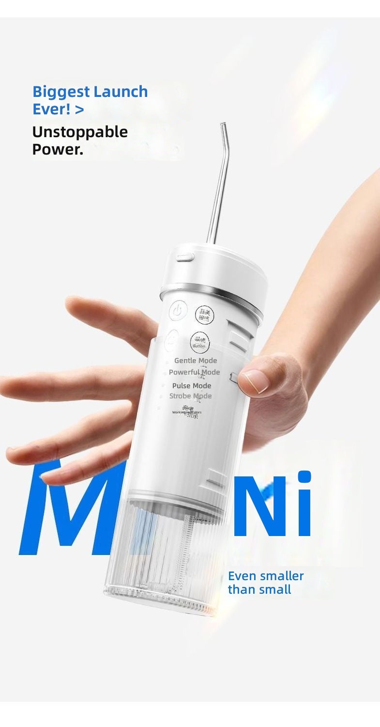 KONKA Portable Water Flosser, Oral Irrigator with Retractable Water Tank, 160mL, Rechargeable, High-Pressure Pulse Cleaning, Ideal for Braces and Daily Oral Care - Image 1