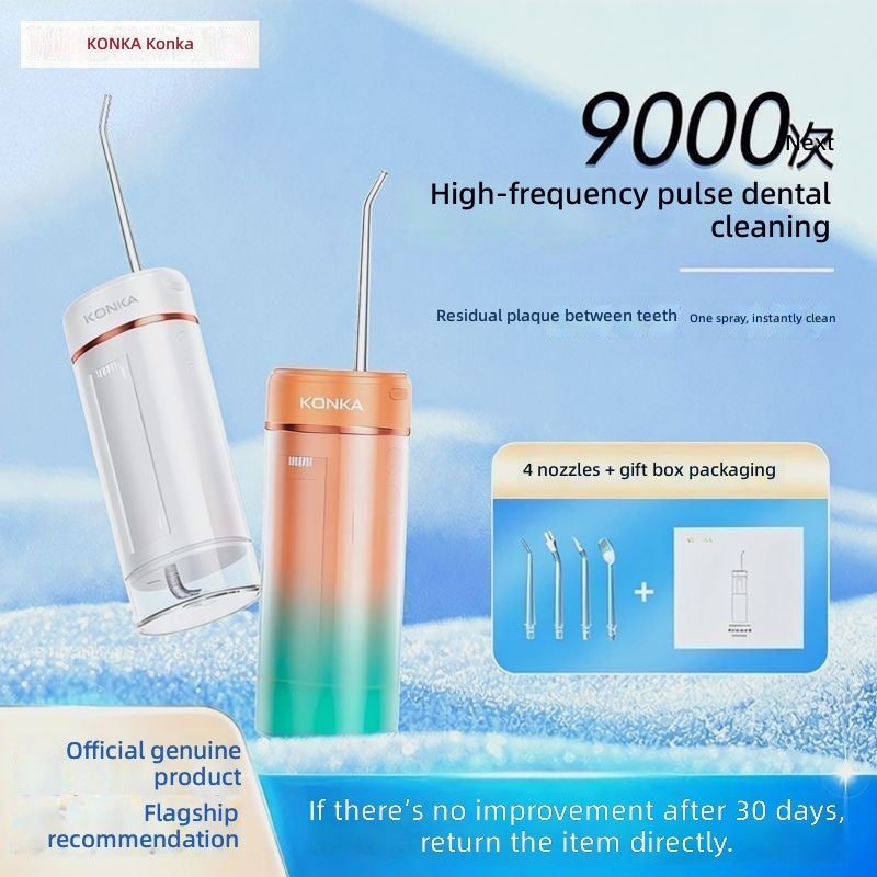 KONKA Portable Water Flosser, Oral Irrigator with Retractable Water Tank, 160mL, Rechargeable, High-Pressure Pulse Cleaning, Ideal for Braces and Daily Oral Care - Image 3