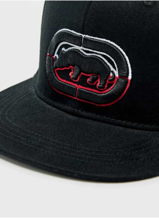 Ecko Unltd. Ecko Logo Embroidered Cap with Hook and Loop Strap Closure