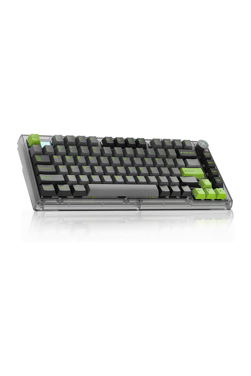 ZIPFORCE Wireless Mechanical Keyboard,81 Keys Hot Swappable Custom Keyboard with Knob,RGB Backlit,2.4GHz/USB-C/BT5.0 Mechanical Gaming Keyboards, PBT Keycaps, 100 Million Keystroke Lifespan - Image 1