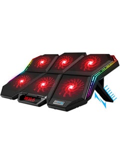 RGB Led Gaming Laptop Notebook Cooler - 6 Fans 7 Stage - Fan Speed Control - pzsku/Z86176E7F2983D3EFE118Z/45/_/1727706624/ea1cda9a-3dc0-4fc7-9ffb-8fe2b91ab9ad