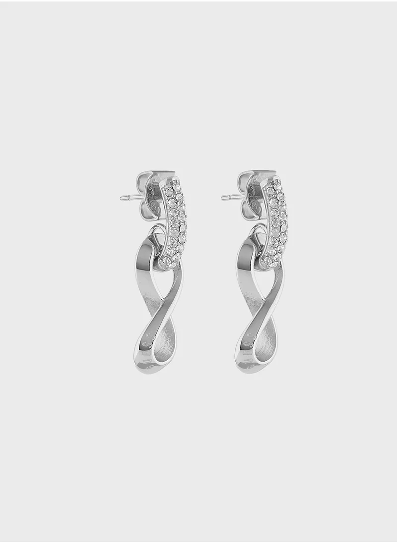 جس Jube05051Jwrht/U 29Mm Infinity Pendant Earrings