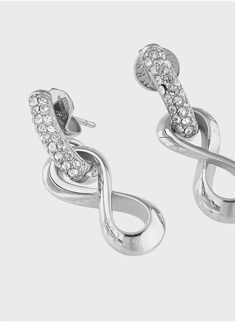 جس Jube05051Jwrht/U 29Mm Infinity Pendant Earrings