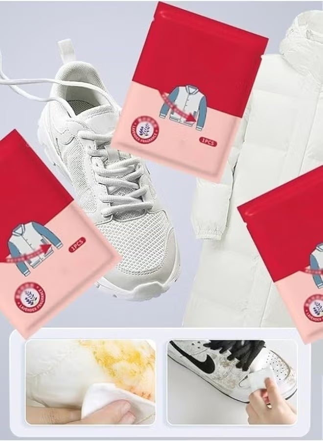 Wet Wipes for Clothes, Effective Stain Remover Formula, Individually Wrapped Disposable for Emergency Clothes Stain Removal, Personal Wipes for Stain Removal Like Oil Stains and Other Stains, Perfect Travel and Pocket Size, 40 Count - Image 2