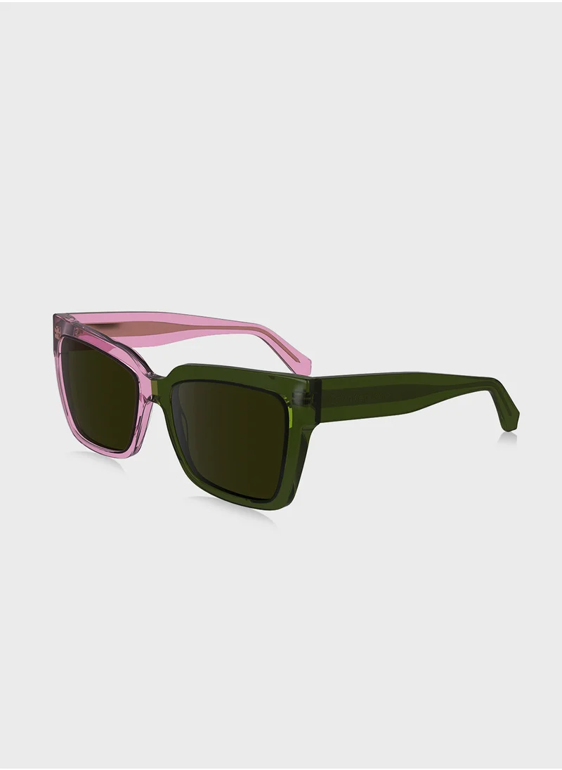 كالفن كلاين جينز Modified Rectangle Sunglasses