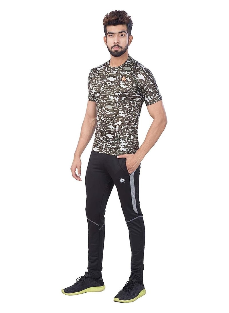 DSC DSC-37 Men’s Half Sleeve Sports T-Shirt Medium – Olive | Quick-Dry Polyester Round Neck Tee for Cricket, Gym, Training & Outdoor | Comfortable, Lightweight & Breathable - Image 2