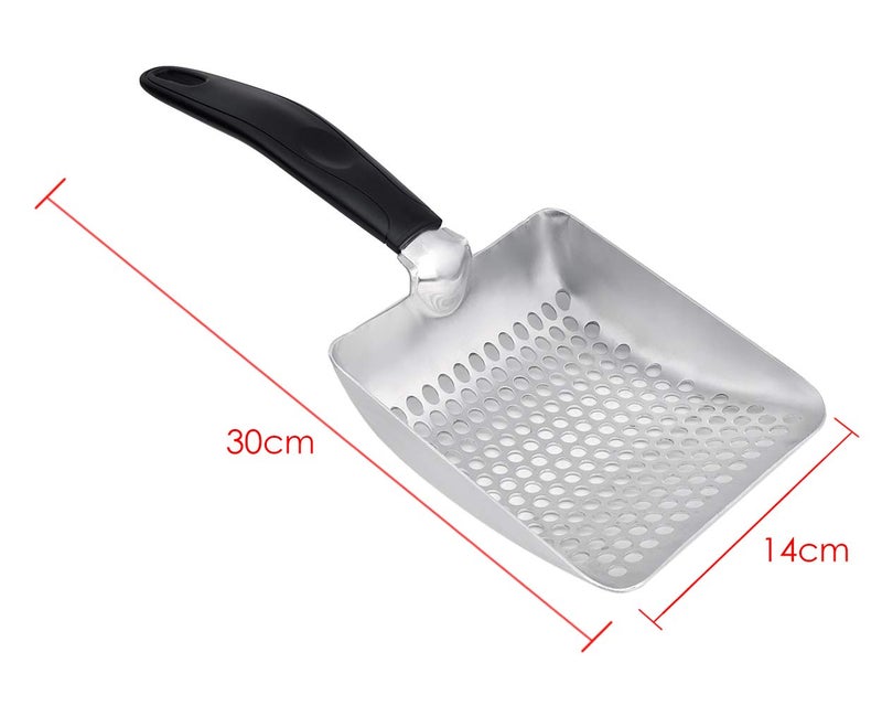 DS.DISTINCTIVE STYLE DS. DISTINCTIVE STYLE Cat Litter Scoop Deep Shovel Metal Sifter (Small Round Holes) - Image 2