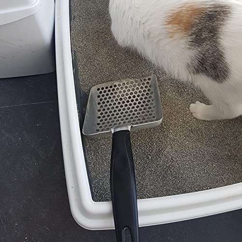 DS.DISTINCTIVE STYLE DS. DISTINCTIVE STYLE Cat Litter Scoop Deep Shovel Metal Sifter (Small Round Holes) - Image 5