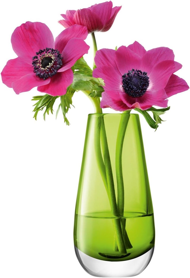 LSA Olive Glass Bud Vase H14cm Elegant Decorative for Tabletop or Gift Use, Made in Poland - Image 2