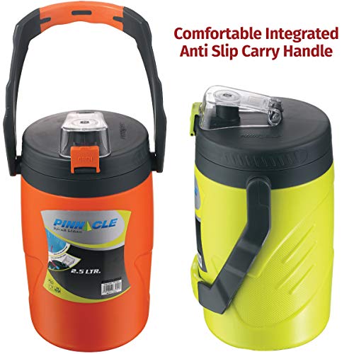 PINNACLE Reusable Insulated Water Jug – 85oz Leakproof Portable Water Jug – Insulated Water Jug with Spout – Insulated Half Gallon Water Bottle – Insulated Water Jug for Camping, Picnics, Hiking (Teal Green) - Image 2