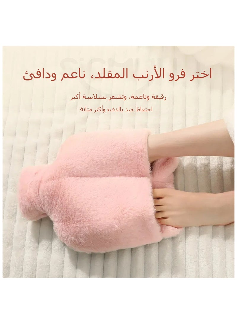 general Foot warmer Hot Water Bottle Water Injection Explosion-proof Winter Dormitory Home Office Cover Heat Compress Warm Water Bag Warm Artifact - Image 1
