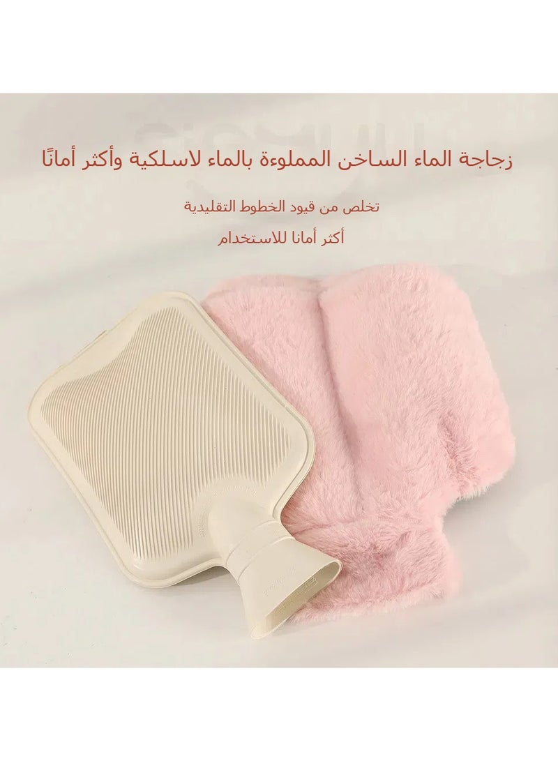 general Foot warmer Hot Water Bottle Water Injection Explosion-proof Winter Dormitory Home Office Cover Heat Compress Warm Water Bag Warm Artifact - Image 2