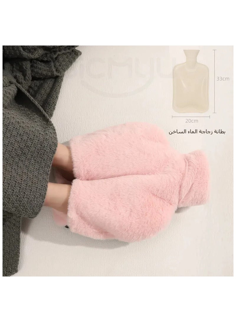 general Foot warmer Hot Water Bottle Water Injection Explosion-proof Winter Dormitory Home Office Cover Heat Compress Warm Water Bag Warm Artifact - Image 4