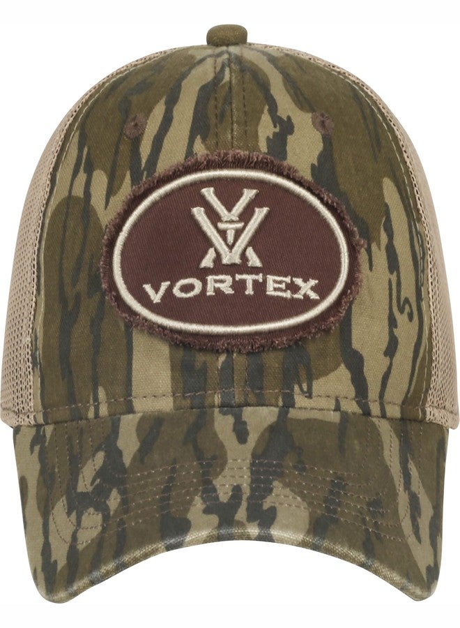 فورتكس قبعة Vortex الأصلية ذات الرقعة الخلفية بنمط Mossy Oak Bottomland - Image 1