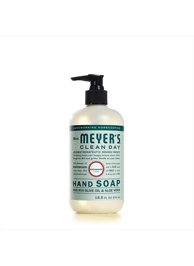 Mrs. Meyer's Clean Day Hand Soap, Made with Essential Oils, Biodegradable Formula, Birchwood, 12.5 fl. oz  - Image 1