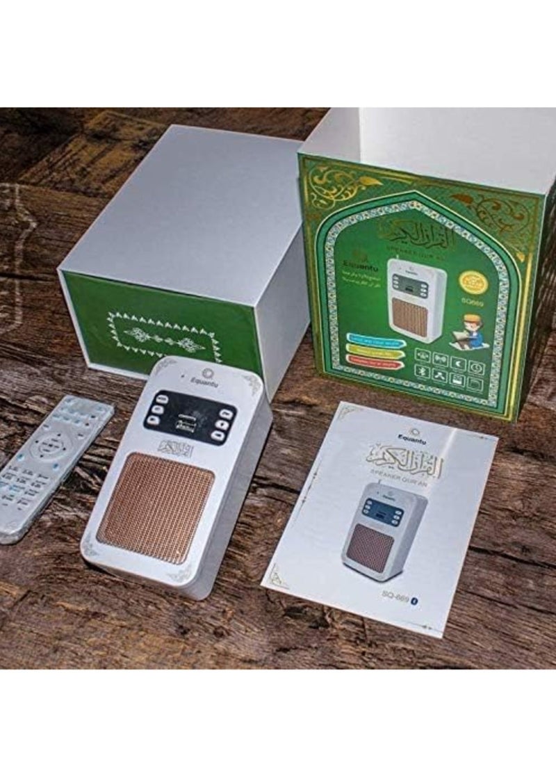 Smart Wall Plug Quran Speaker – 16 Reciters & Translations with Remote, Bluetooth, USB, and App Control (8GB) - Image 4