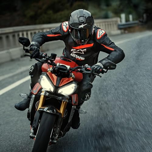 Alpinestars GP Plus R V4 Rideknit Leather Jacket Race Fit CECertified Stretch Zones Premium Cowhide Advanced Airflow Panels 54 BlackRed FluoWhite - Image 3