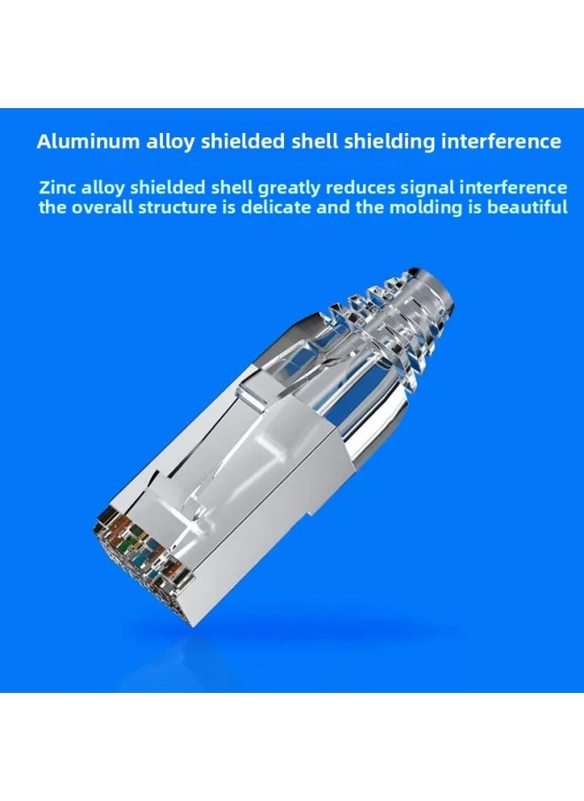 Generic Super Class 5 Industrial Outdoor Engineering Shielding Network Cable GB Network Cable Oxygen-free Copper Armored Anti-seismic Anti-fracture Network Cable-Color:Super Class 5 Armored Wire-Line Length:7 Meters  - Image 3