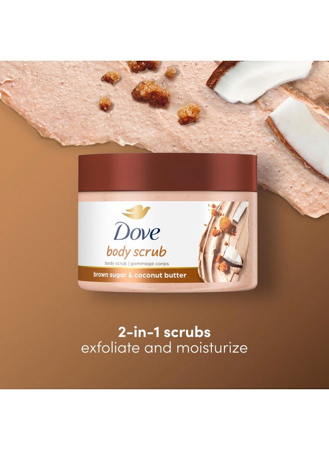 Dove Dove Scrub Brown Sugar & Coconut Butter For Silky Smooth Skin Body Scrub Exfoliates & Restores Skin's Natural Nutrients 10.5 oz  - Image 5