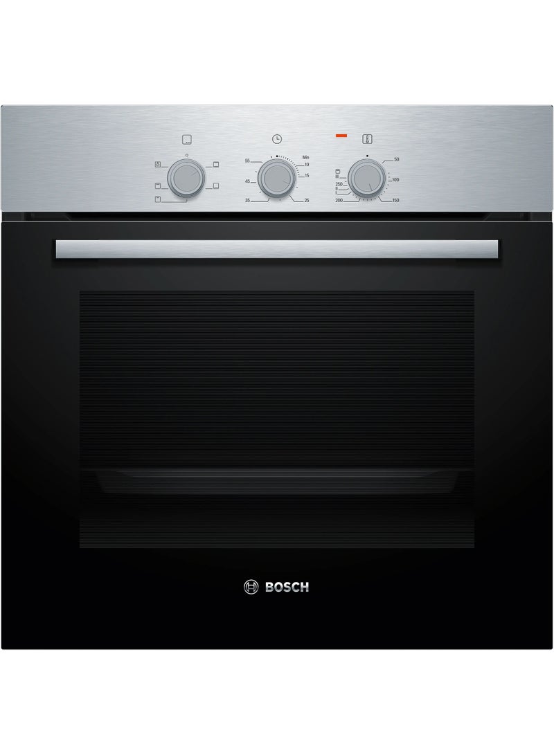 BOSCH Series 2 Built-in oven 60 x 60 cm Stainless steel HBF011BR0T HBF011BR0T Stainless steel - Image 1