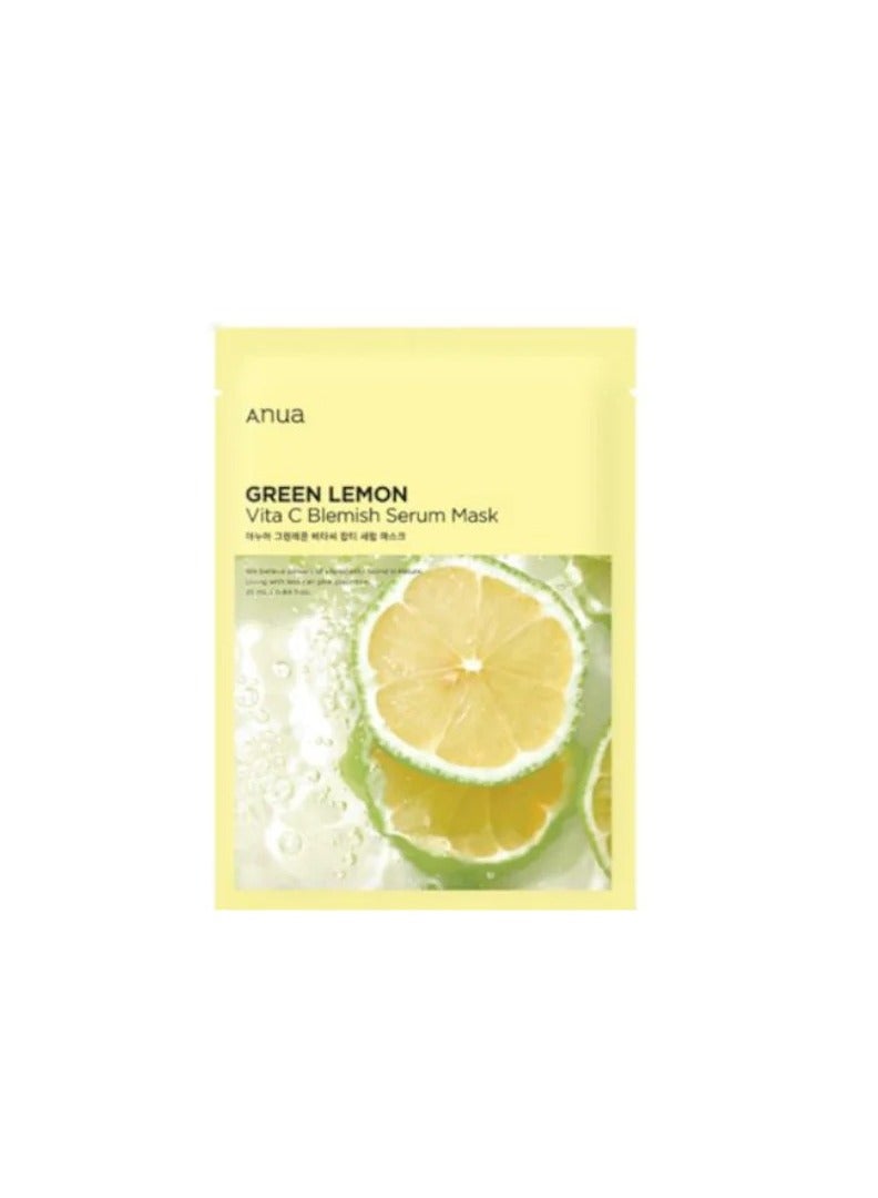 Anua Wonder ANUA GREEN LEMON VITA C BLEMISH SERUM MASK 1pc - Image 1