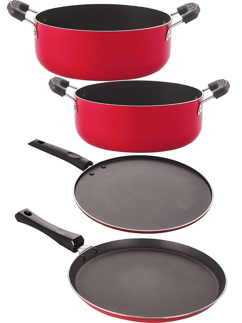 Nirlon Nirlon Non-Stick Coated Dishwasher Safe Aluminium Kitchen Utencils Set of 4 Pieces (FT11_CS26_ST12_CS24)  - Image 1