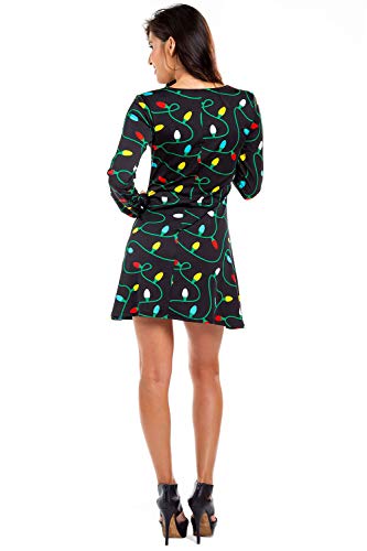Tipsy Elves Women's Christmas Twinkle Light Dress Size Medium - Image 2
