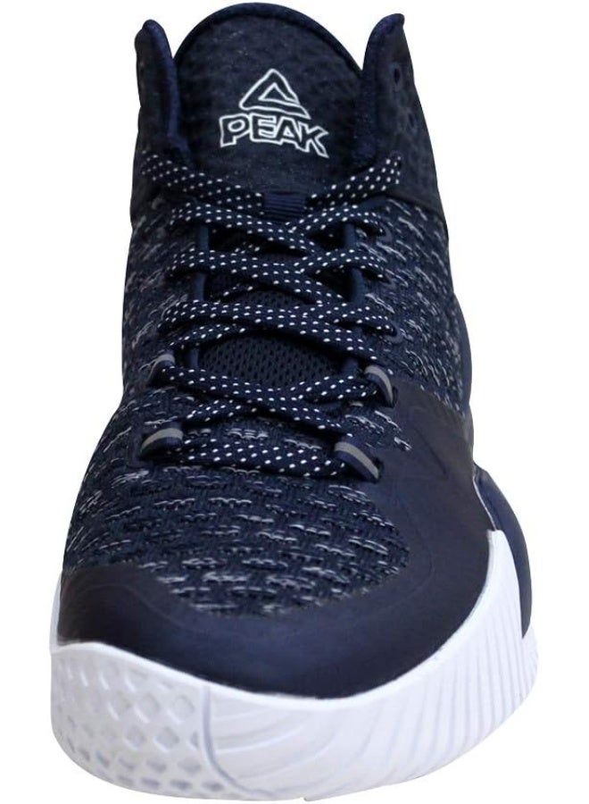 PEAK أحذية كرة السلة للرجال عالية القمة من بيك - أحذية رياضية خارجية غير قابلة للانزلاق، مريحة للتمارين الرياضية واللياقة البدنية - Image 1