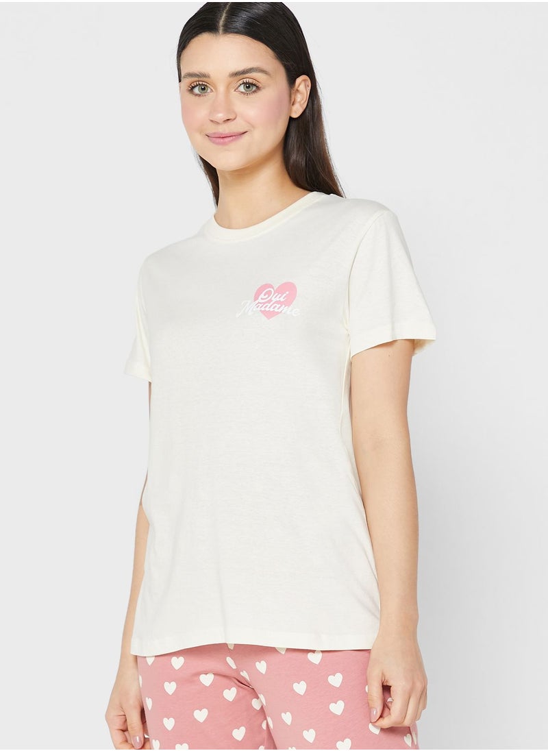 Ginger - Graphic Printed Pyjama Set - Image 1