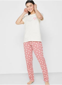 Graphic Printed Pyjama Set