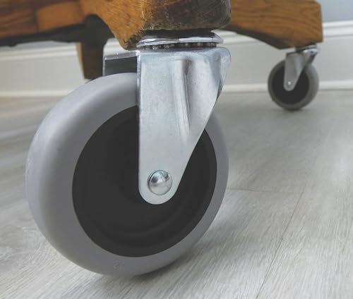 Shepherd Hardware 3265 3-Inch Threaded Stem TPR Caster, 110-lb Load Capacity - Image 2