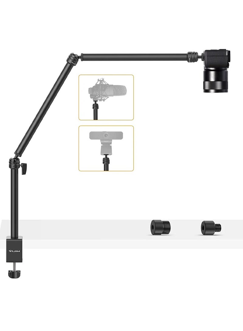 Ulanzi LS08 Flexible Arm Overhead Camera Mount – 3-Section Adjustable Desk Stand with 1/4-Inch Screw & Clamp for Cameras, Microphones, Photography, Video & Live Streaming - Image 1