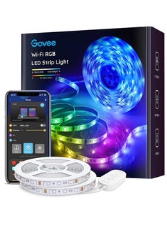 Govee Govee smart LED strip lights for bedroom 32.8ft wifi LED strip lighting work with alexa google assistant 16 million colors with app control and music sync LED lights for party 2 rolls of 16.4ft  - Image 1
