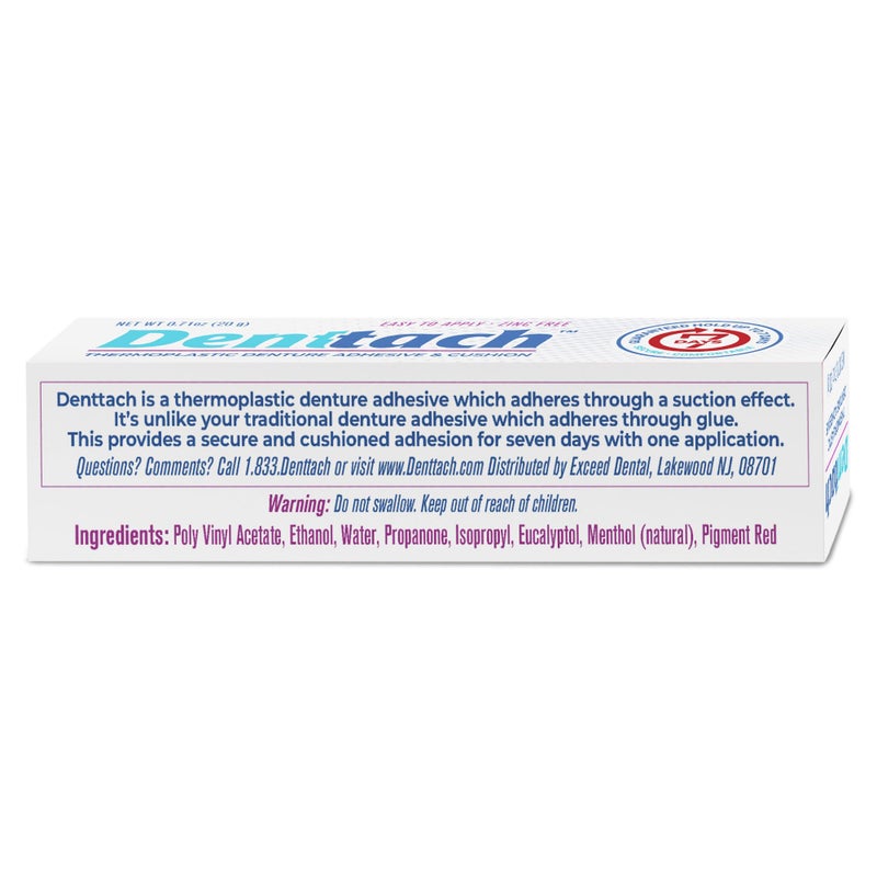 DENTTACH لاصق أسنان دينتاتش سيفن، لاصق أسنان حراري، وسادة، إعادة تشكيل للأسنان العلوية والسفلية، قبضة مريحة وآمنة للأسنان لمدة تصل إلى 7 أيام، بدون غراء، خالي من الزنك - Image 2