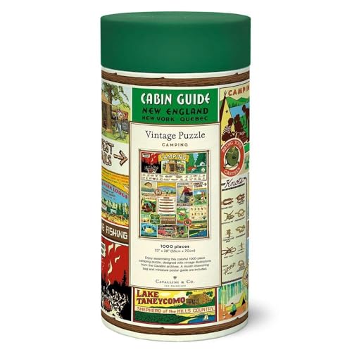 CAVANILLI & CO. Cavallini 1000 Piece Puzzle, Camping (PZL/Camp) - Image 3